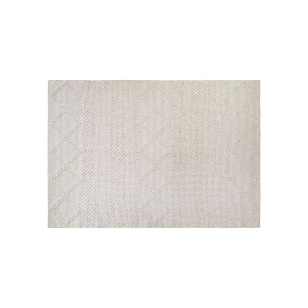 Flash Furniture Melissa 5'x7' Ivory & White Area Rug CI-20-9450A-57-CR-GG Flash Furniture Melissa 5'x7' Ivory & White Area Rug CI-20-9450A-57-CR-GG