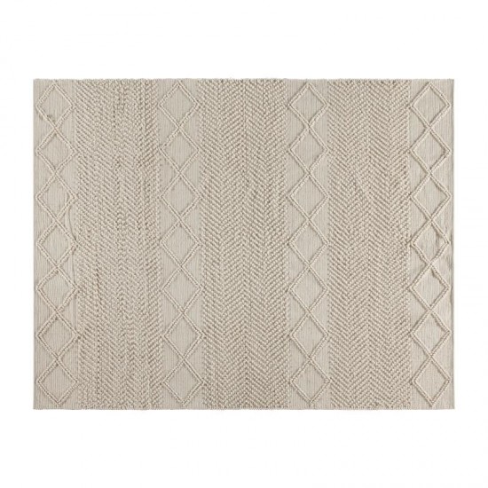 Flash Furniture Melissa 8'x10' White & Ivory Area Rug CI-20-9450A-810-CR-GG