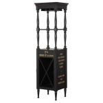 ACME Anthony Wine Cabinet, Antique Black