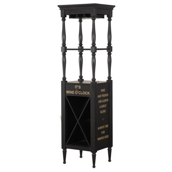 ACME Anthony Wine Cabinet, Antique Black