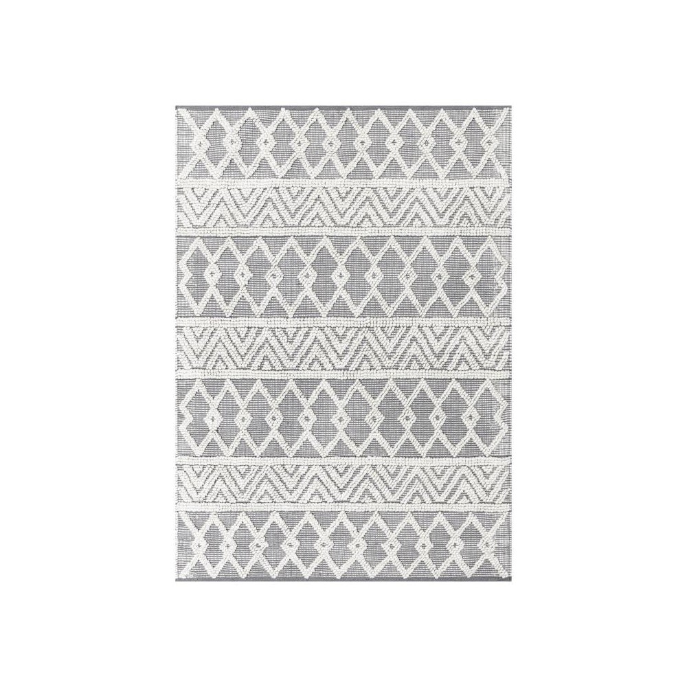 Flash Furniture Danna Gray/Ivory 5x7 Boho Area Rug CI-21-230-57-GY-GG