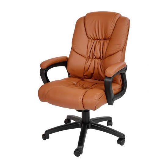 Flash Furniture Flash Fundamentals Brown Big & Tall Leather Chair CX-1179H-BR-GG