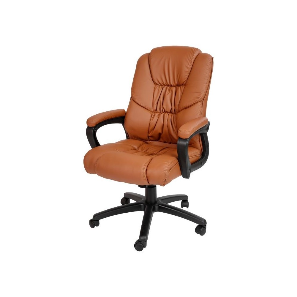 Flash Furniture Flash Fundamentals Brown Big & Tall Leather Chair CX-1179H-BR-GG