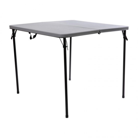 Flash Furniture Dunham 34SQ Gray Plastic Fold Table DAD-LF-86-GY-GG