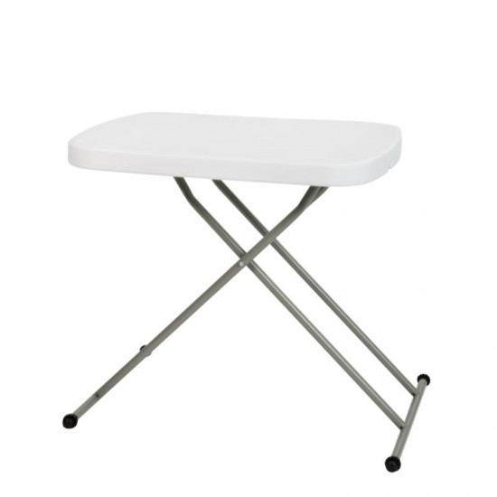 Flash Furniture Elon White Folding Adjustable Table DAD-YCZ-66X-GW-GG