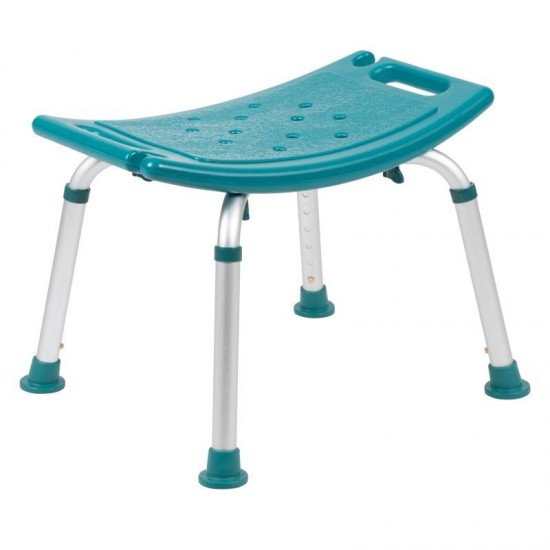 Flash Furniture HERCULES Teal Bath & Shower Chair DC-HY3410L-TL-GG