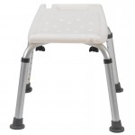 Flash Furniture HERCULES White Bath & Shower Chair DC-HY3410L-WH-GG