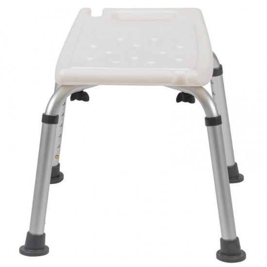 Flash Furniture HERCULES White Bath & Shower Chair DC-HY3410L-WH-GG