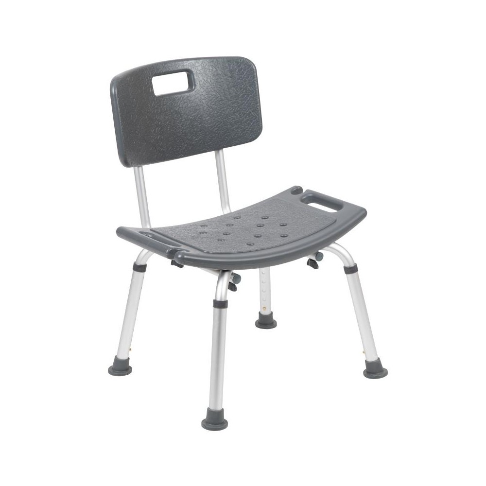 Flash Furniture HERCULES Gray Bath & Shower Chair DC-HY3500L-GRY-GG