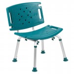 Flash Furniture HERCULES Teal Bath & Shower Chair DC-HY3501L-TL-GG