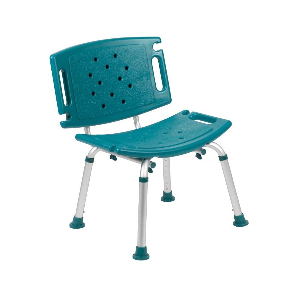 Flash Furniture HERCULES Teal Bath & Shower Chair DC-HY3501L-TL-GG