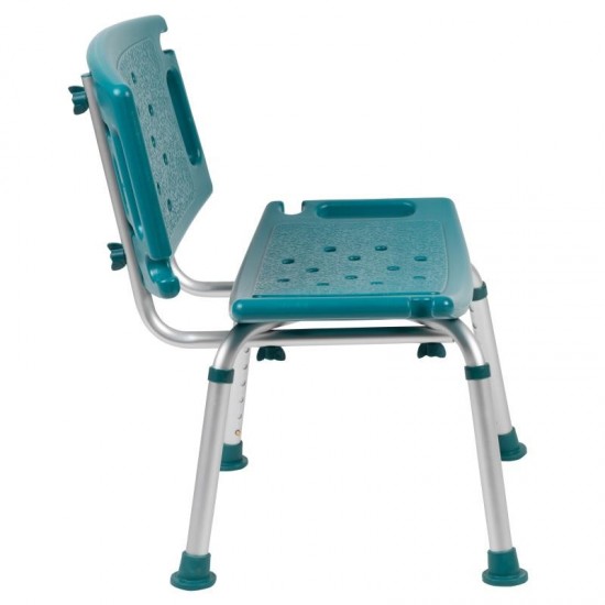 Flash Furniture HERCULES Teal Bath & Shower Chair DC-HY3501L-TL-GG