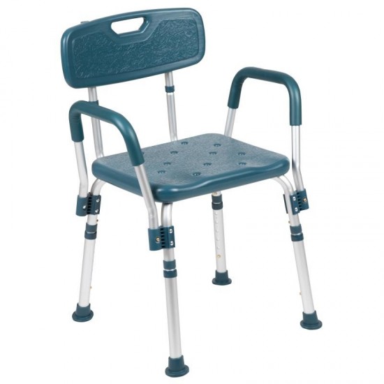 Flash Furniture HERCULES Navy Quick Release Bath Chair DC-HY3523L-NV-GG