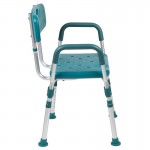 Flash Furniture HERCULES Teal Quick Release Bath Chair DC-HY3523L-TL-GG