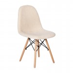 Flash Furniture Zula Off-White Faux Sherpa Chair DL-10-W-GG