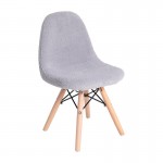 Flash Furniture Zula Gray Kids Faux Sherpa Chair DL-DA2018-2-GY-GG