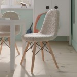 Flash Furniture Zula Off-White Kids Sherpa Chair DL-DA2018-2-W-GG