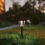 Flash Furniture Hess 8 Pack Brown LED Solar Lights DN-SL114-8-BR-GG