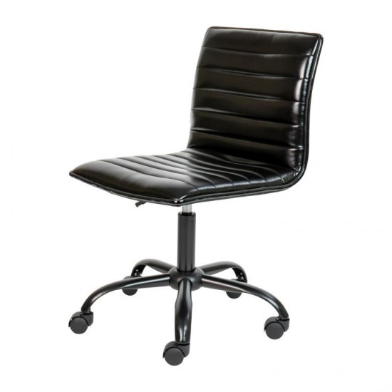 Flash Furniture Alan Black Low Back Task Chair DS-512B-BK-BK-GG