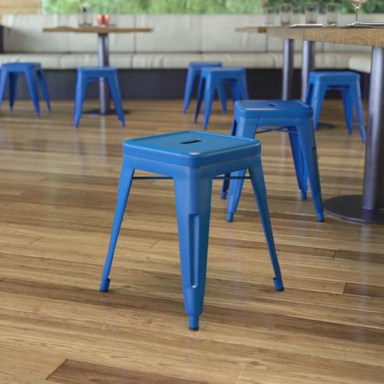 Flash Furniture Kai 4 Pack Royal Blue Metal Stool ET-BT3503-18-BL-GG