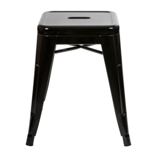 Flash Furniture Kai 4 Pack Black Metal Stool ET-BT3503-18-BLK-GG