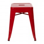 Flash Furniture Kai 4 Pack Red Metal Stool ET-BT3503-18-RED-GG