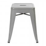 Flash Furniture Kai 4 Pack Silver Metal Stool ET-BT3503-18-SIL-GG