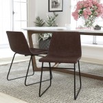 Flash Furniture Butler 2Pk 18" Dk Brown Dining Chair ET-ER18345-18-DB-BK-GG