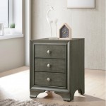 ACME Blaise Night Table, Gray Oak