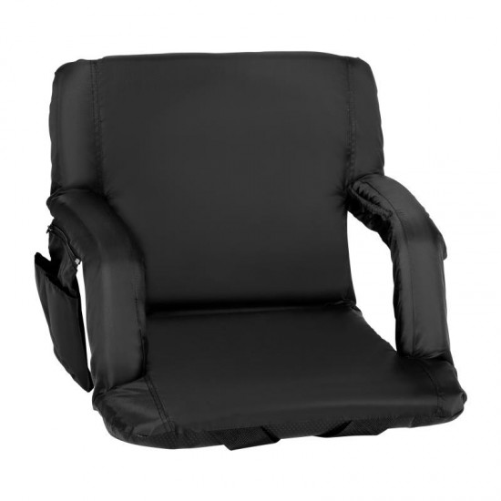 Flash Furniture Malta Black Reclining Stadium Chair FV-FA090-BK-GG