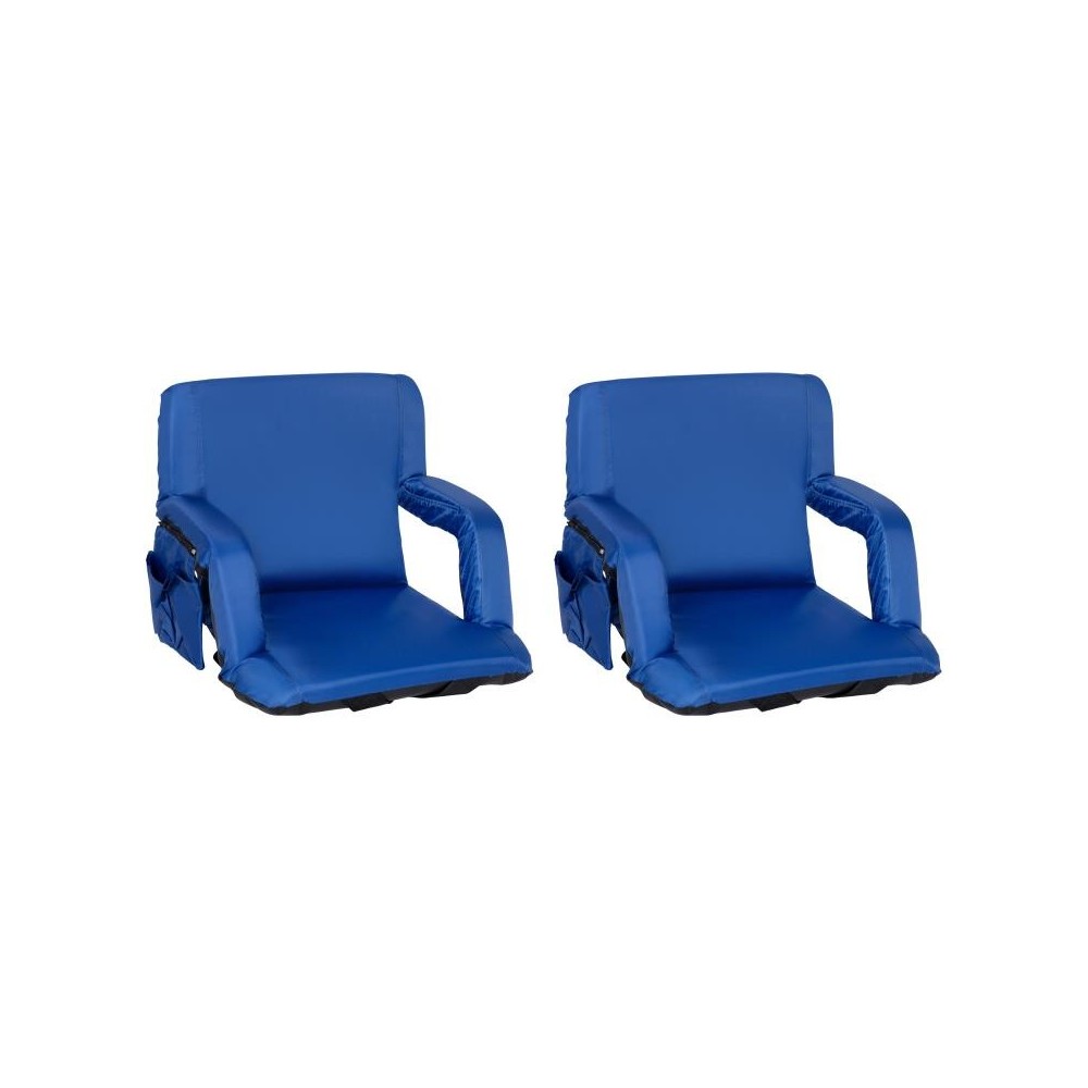 Flash Furniture Malta Blue Reclining Stadium Chair FV-FA090-BL-2-GG