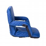 Flash Furniture Malta Blue Reclining Stadium Chair FV-FA090-BL-2-GG