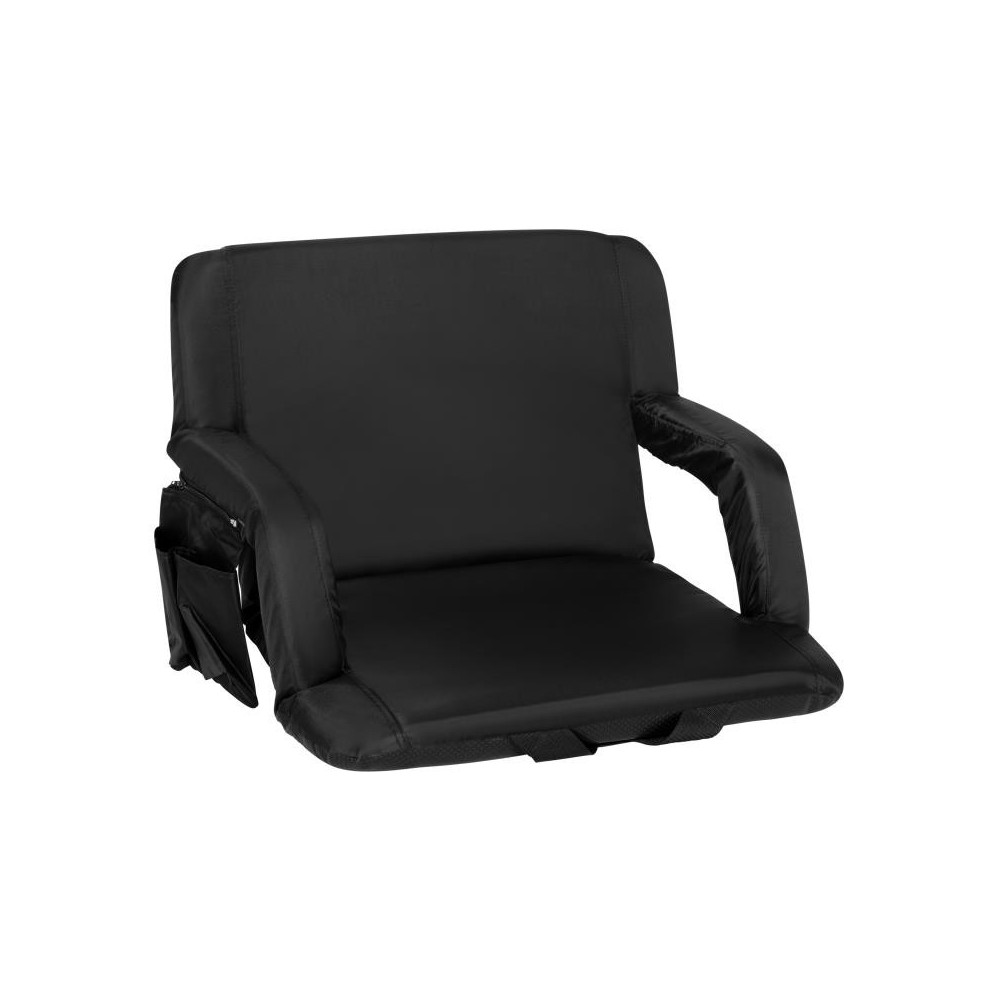 Flash Furniture Malta Black Reclining Stadium Chair FV-FA090L-BK-GG