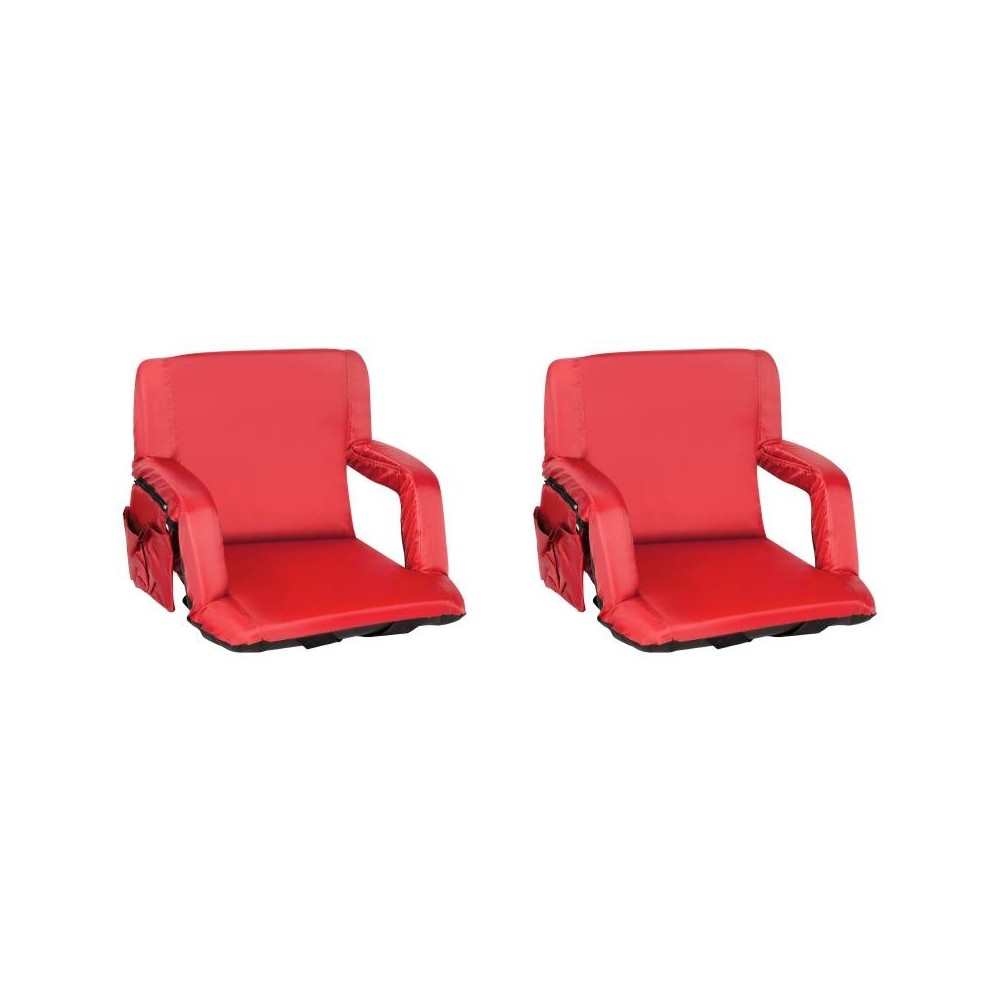 Flash Furniture Malta Red Reclining Stadium Chair FV-FA090-RD-2-GG
