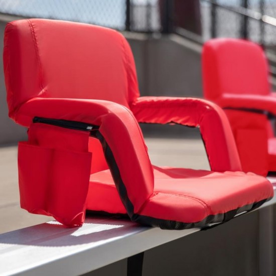 Flash Furniture Malta Red Reclining Stadium Chair FV-FA090-RD-GG