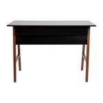 Flash Furniture Darla Computer Desk for Home Office GC-MBLK60-BK-WAL-GG