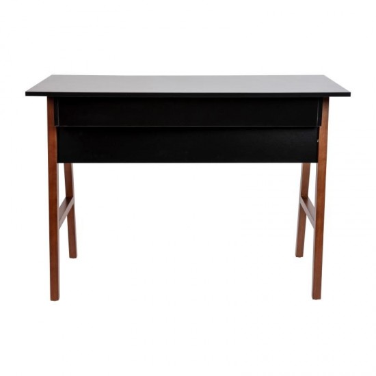 Flash Furniture Darla Computer Desk for Home Office GC-MBLK60-BK-WAL-GG