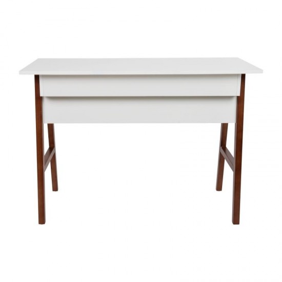 Flash Furniture Darla Computer Desk for Home Office GC-MBLK60-WH-WAL-GG