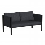 Flash Furniture Lea Black Loveseat with Cushions GM-201108-2S-CH-GG