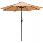 Flash Furniture Kona Tan 9 FT Round Patio Umbrella GM-402003-TAN-GG