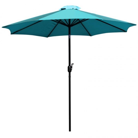 Flash Furniture Kona Teal 9 FT Round Patio Umbrella GM-402003-TL-GG