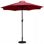 Flash Furniture Kona Red Umbrella & Black Base Set GM-402003-UB19B-RED-GG