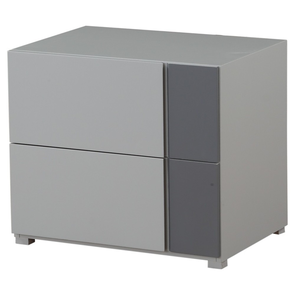 ACME Byrde Night Table, Gray ACME Byrde Night Table, Gray