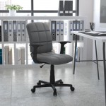 Flash Furniture Clayton Gray Mid-Back Task Chair GO-1691-1-GY-A-GG