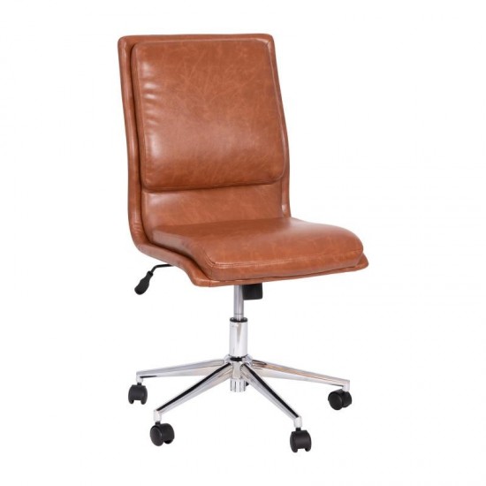 Flash Furniture Madigan Cognac LeatherSoft Chair GO-21111-BR-GG