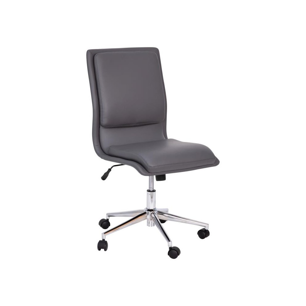 Flash Furniture Madigan Gray LeatherSoft Office Chair GO-21111-GY-GG