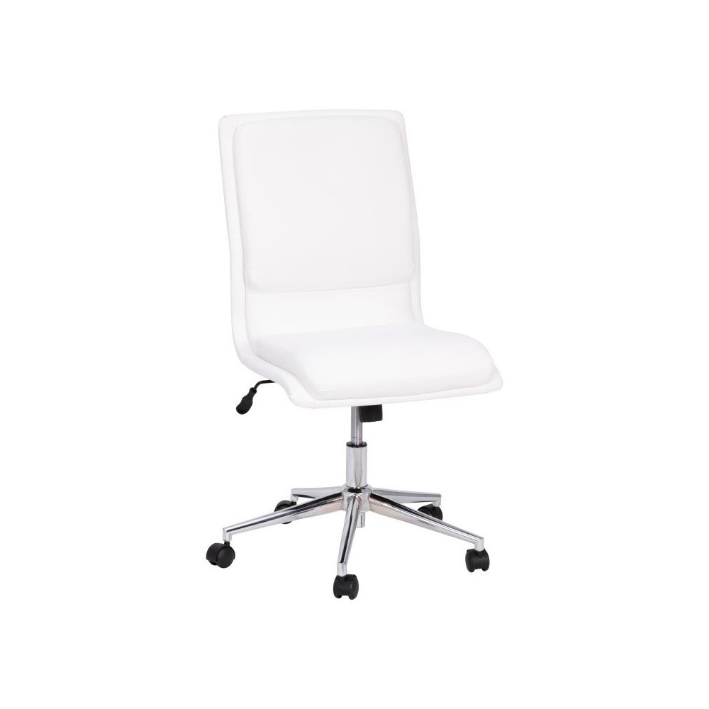 Flash Furniture Madigan White LeatherSoft Office Chair GO-21111-WH-GG