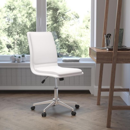 Flash Furniture Madigan White LeatherSoft Office Chair GO-21111-WH-GG