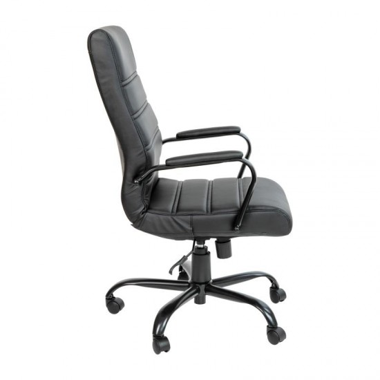 Flash Furniture Whitney Black High Back Leather Chair GO-2286H-BK-BK-GG