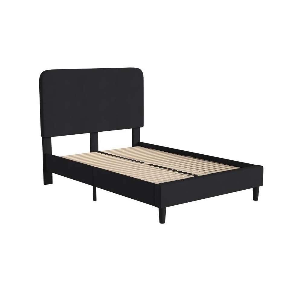 Flash Furniture Addison Black Full Size Platform Bed HG-3WPB21-F02-F-BK-GG